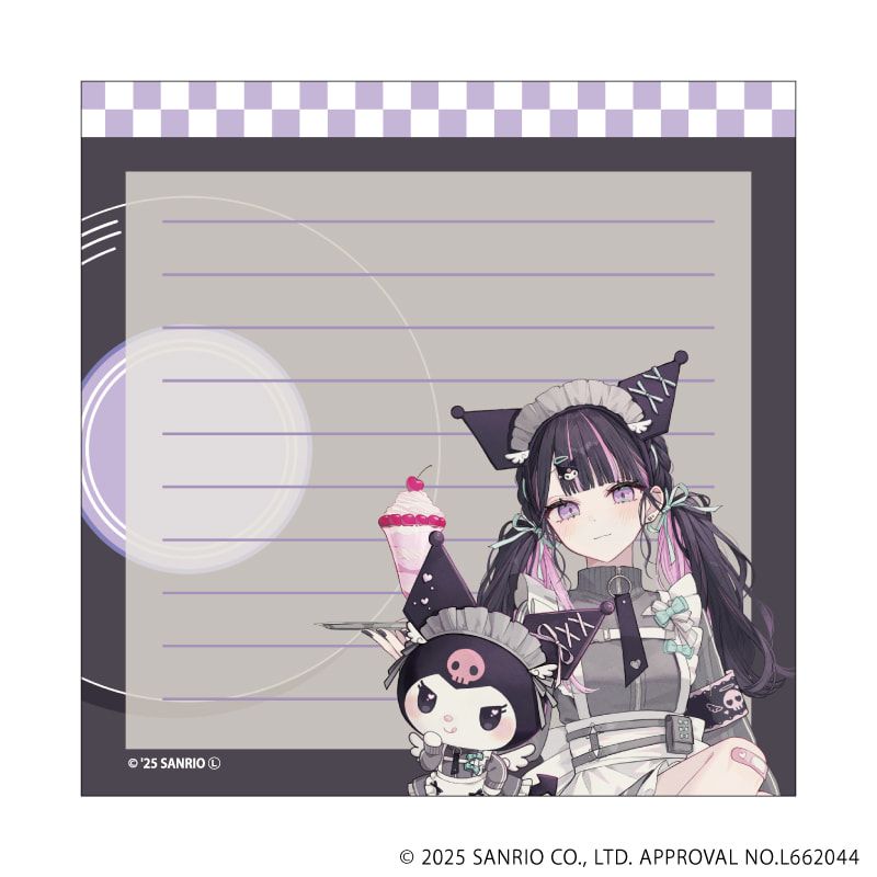 メモ帳「赤倉×サンリオキャラクターズ」02/クロミ(コラボイラスト)