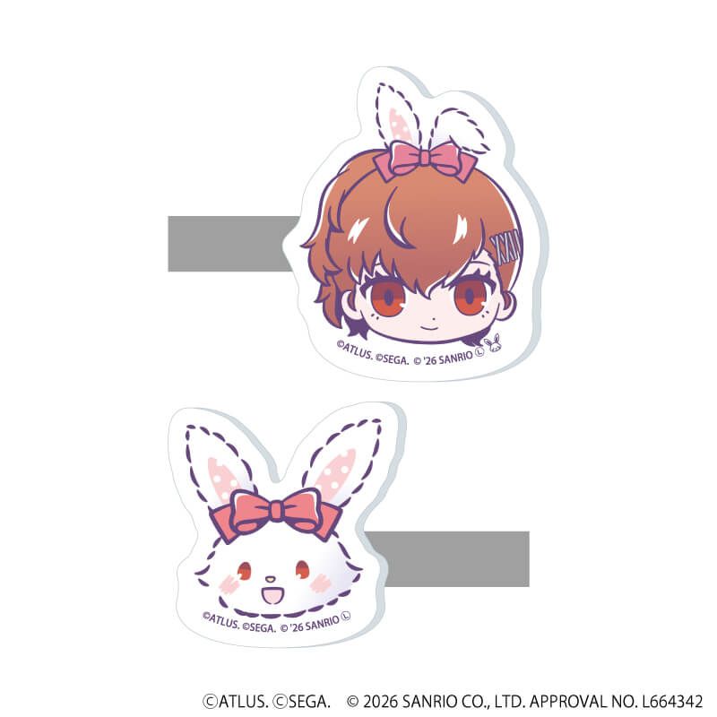 マルチクリップ(2個セット)「P30th×サンリオキャラクターズ」05/P3P主人公・ウィッシュミーメル(コラボイラスト)