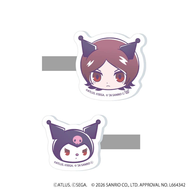 マルチクリップ(2個セット)「P30th×サンリオキャラクターズ」02/P2罪主人公・クロミ(コラボイラスト)