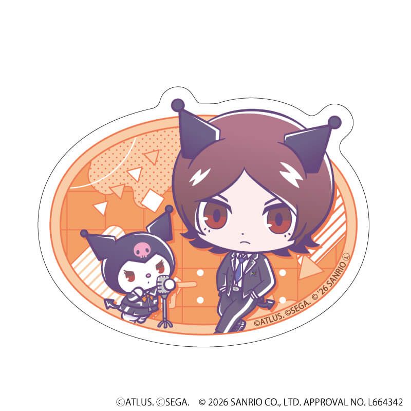 ダイカットスマホステッカー「P30th×サンリオキャラクターズ」02/P2罪主人公・クロミ(コラボイラスト)