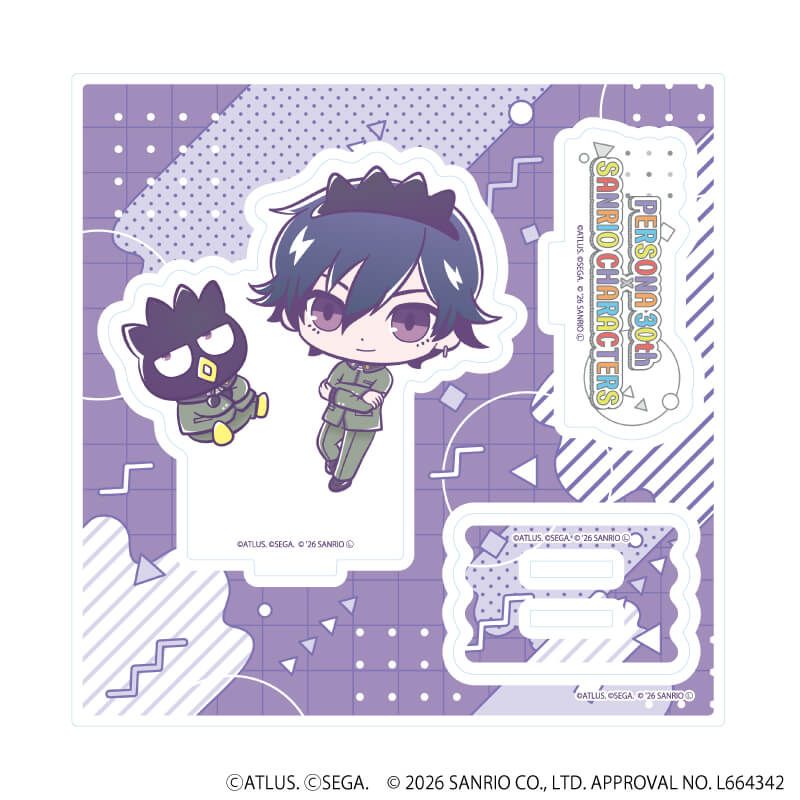 アクリルスタンドプレート「P30th×サンリオキャラクターズ」01/P1主人公・バッドばつ丸(コラボイラスト)