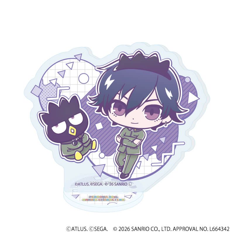 アクリルぷちスタンド「P30th×サンリオキャラクターズ」01/コンプリートセット(全7種)(コラボイラスト)