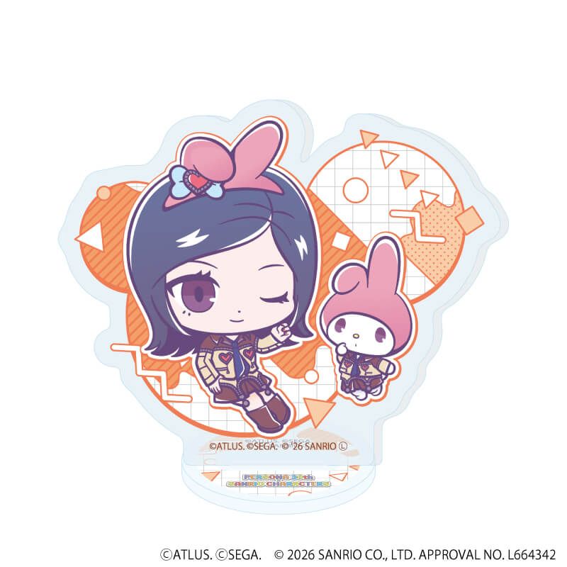 アクリルぷちスタンド「P30th×サンリオキャラクターズ」01/コンプリートセット(全7種)(コラボイラスト)