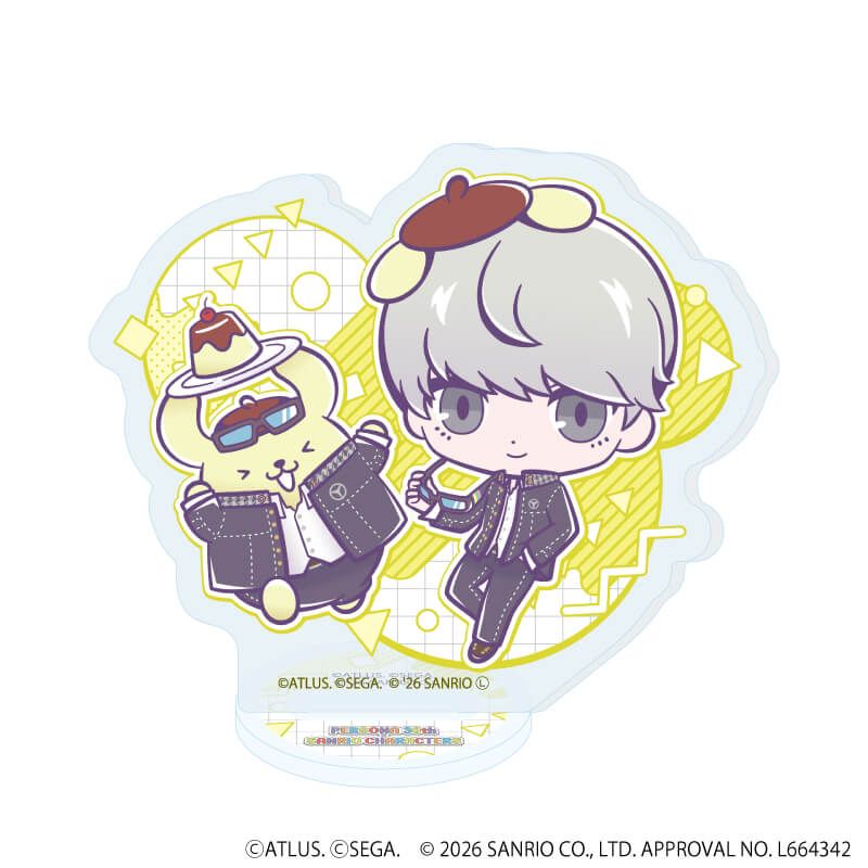 アクリルぷちスタンド「P30th×サンリオキャラクターズ」01/コンプリートセット(全7種)(コラボイラスト)