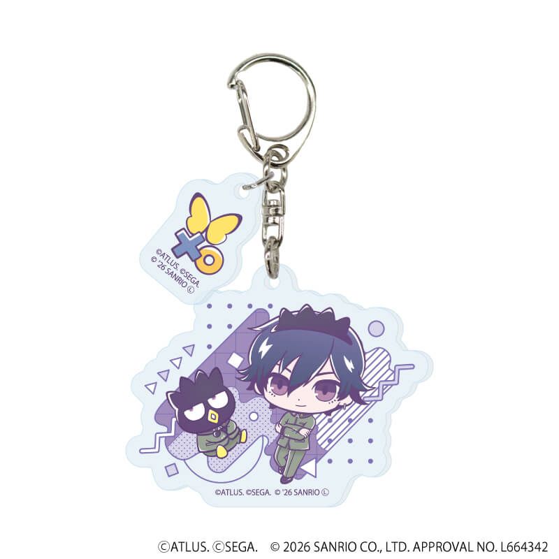 パーツ付きアクリルキーホルダー「P30th×サンリオキャラクターズ」01/コンプリートセット(全7種)(コラボイラスト)