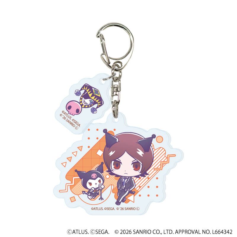 パーツ付きアクリルキーホルダー「P30th×サンリオキャラクターズ」01/コンプリートセット(全7種)(コラボイラスト)