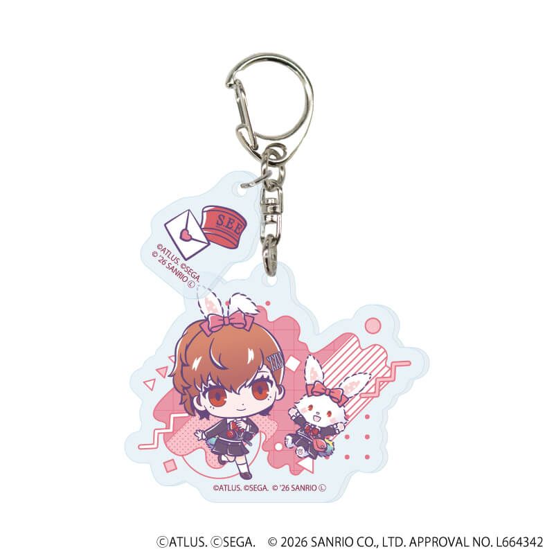 パーツ付きアクリルキーホルダー「P30th×サンリオキャラクターズ」01/コンプリートセット(全7種)(コラボイラスト)