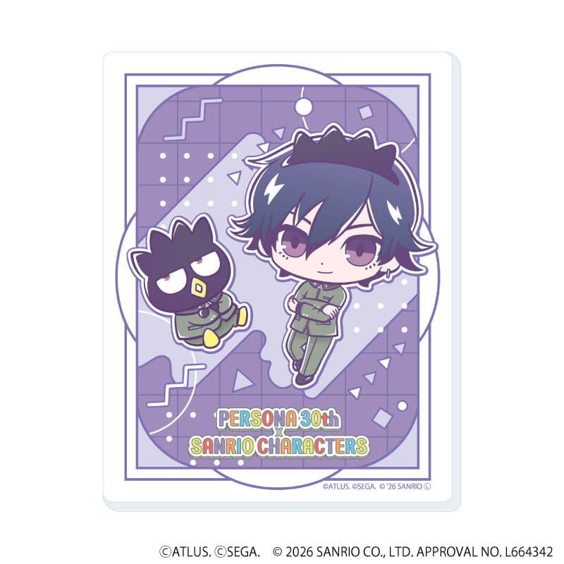 アクリルカード「P30th×サンリオキャラクターズ」01/コンプリートセット(全7種)(コラボイラスト)