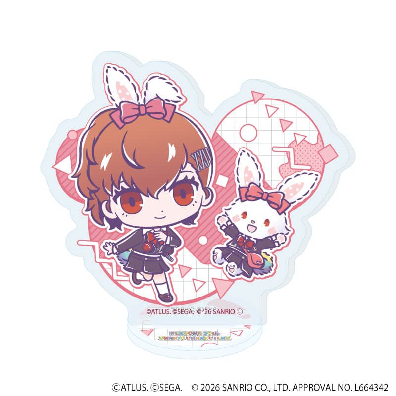 アクリルぷちスタンド「P30th×サンリオキャラクターズ」01/ブラインド(7種)(コラボイラスト)