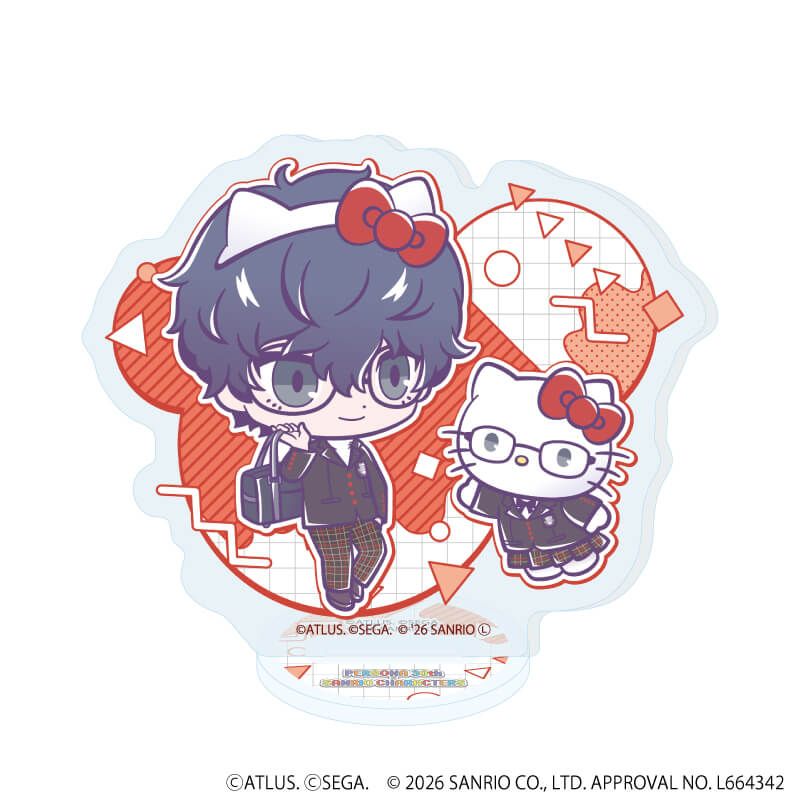 アクリルぷちスタンド「P30th×サンリオキャラクターズ」01/ブラインド(7種)(コラボイラスト)