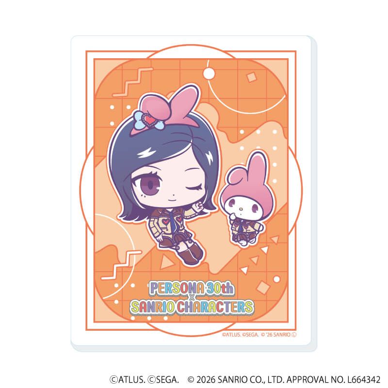 アクリルカード「P30th×サンリオキャラクターズ」01/ブラインド(7種)(コラボイラスト)