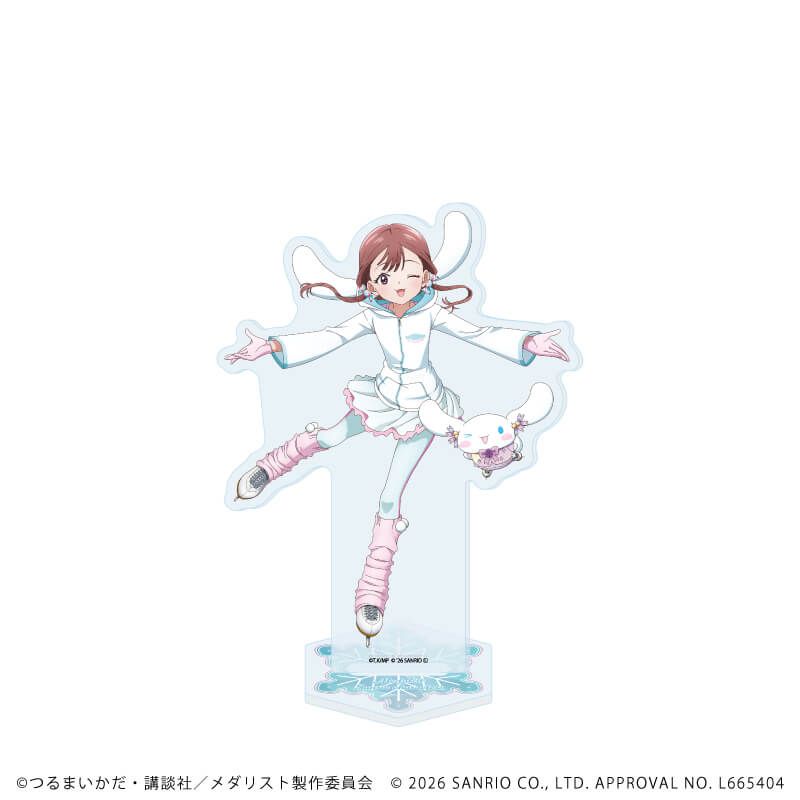 アクリルスタンド「TVアニメ『メダリスト』×サンリオキャラクターズ」06/鹿本すず×シナモロール(コラボイラスト)