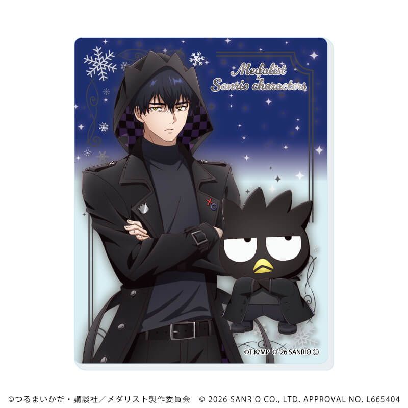 アクリルカード「TVアニメ『メダリスト』×サンリオキャラクターズ」01/コンプリートセット(全6種)(コラボイラスト)