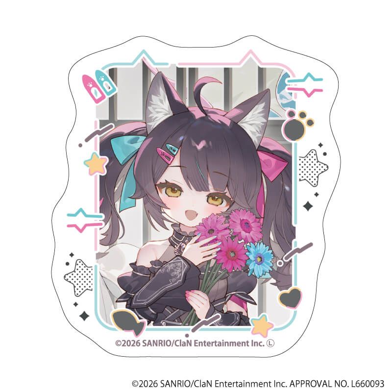 ダイカットステッカー「にゃんたじあ！」03/ニャマシュヴァ・ルッツ 2026誕生日ver.(公式イラスト)