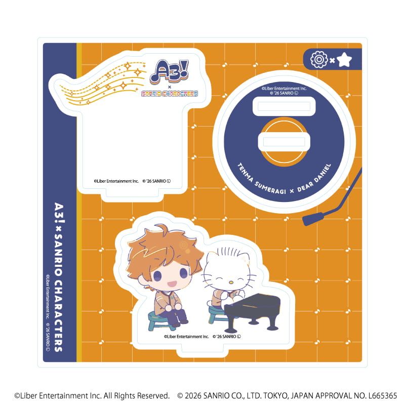 アクリルスタンドプレート「A3!×Sanrio characters」31/皇 天馬×ディアダニエル(コラボイラスト)