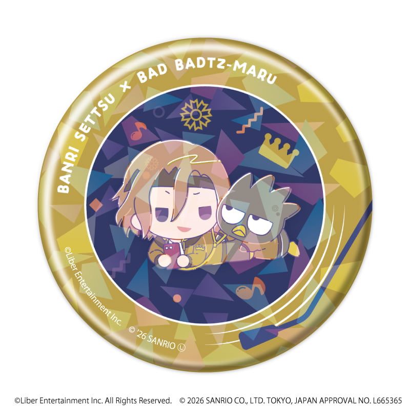 ホログラム缶バッジ(57mm)「A3!×Sanrio characters」02/コンプリートセット(全12種)秋組&冬組(コラボイラスト)