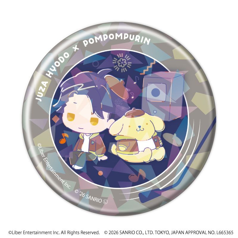 ホログラム缶バッジ(57mm)「A3!×Sanrio characters」02/コンプリートセット(全12種)秋組&冬組(コラボイラスト)