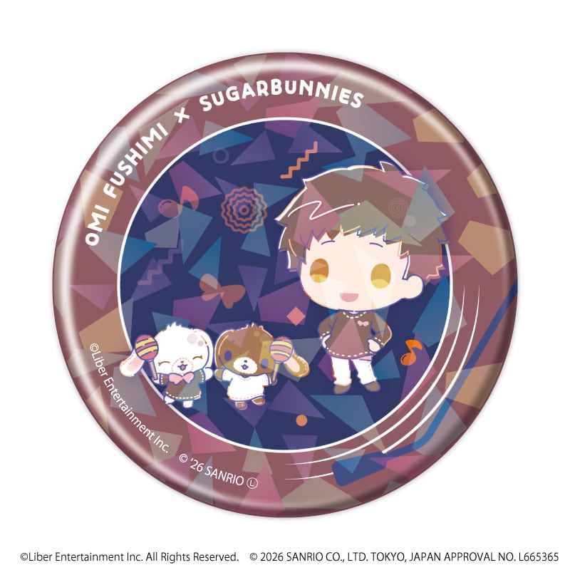 ホログラム缶バッジ(57mm)「A3!×Sanrio characters」02/コンプリートセット(全12種)秋組&冬組(コラボイラスト)