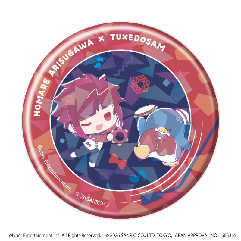 ホログラム缶バッジ(57mm)「A3!×Sanrio characters」02/コンプリートセット(全12種)秋組&冬組(コラボイラスト)