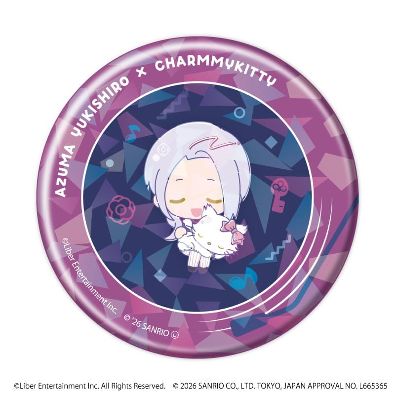 ホログラム缶バッジ(57mm)「A3!×Sanrio characters」02/コンプリートセット(全12種)秋組&冬組(コラボイラスト)