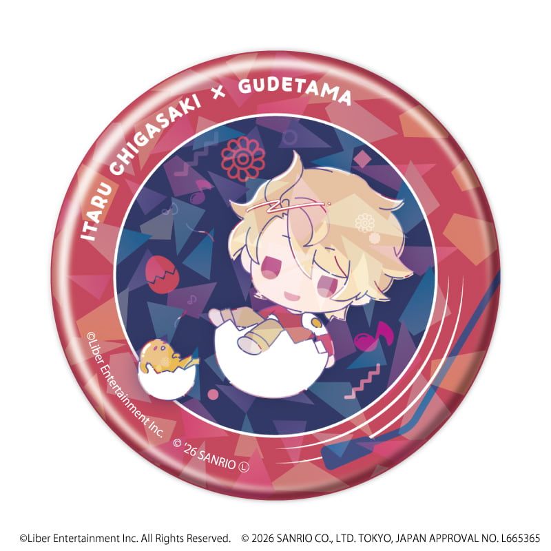 ホログラム缶バッジ(57mm)「A3!×Sanrio characters」01/コンプリートセット(全12種)春組&夏組(コラボイラスト)