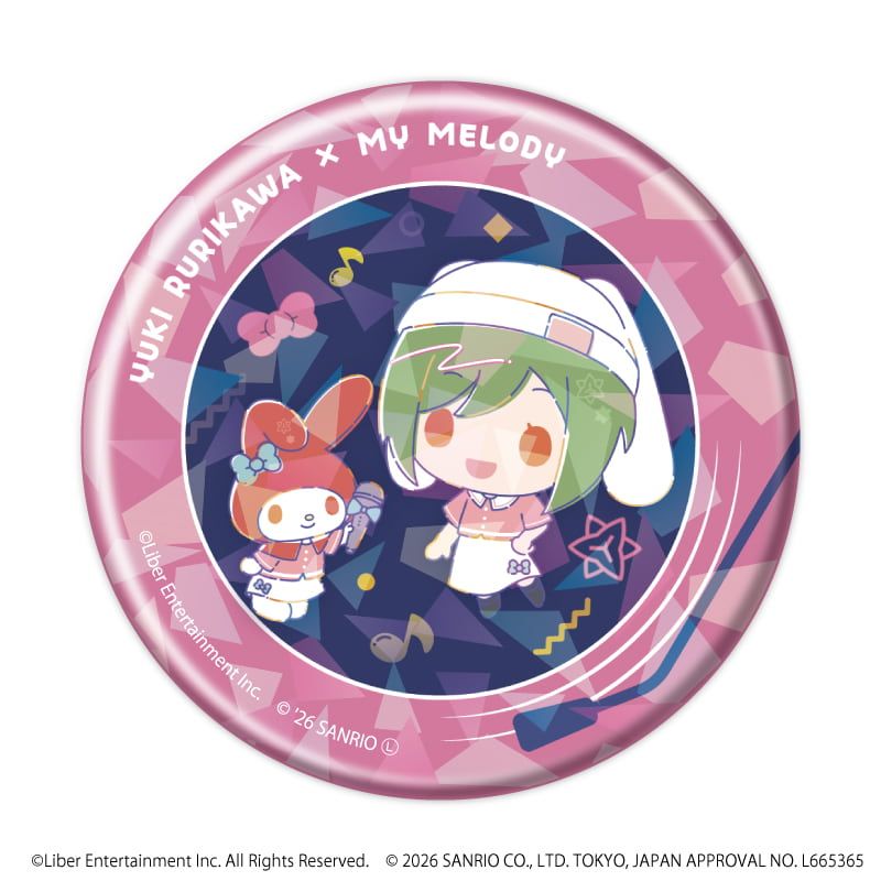 ホログラム缶バッジ(57mm)「A3!×Sanrio characters」01/コンプリートセット(全12種)春組&夏組(コラボイラスト)
