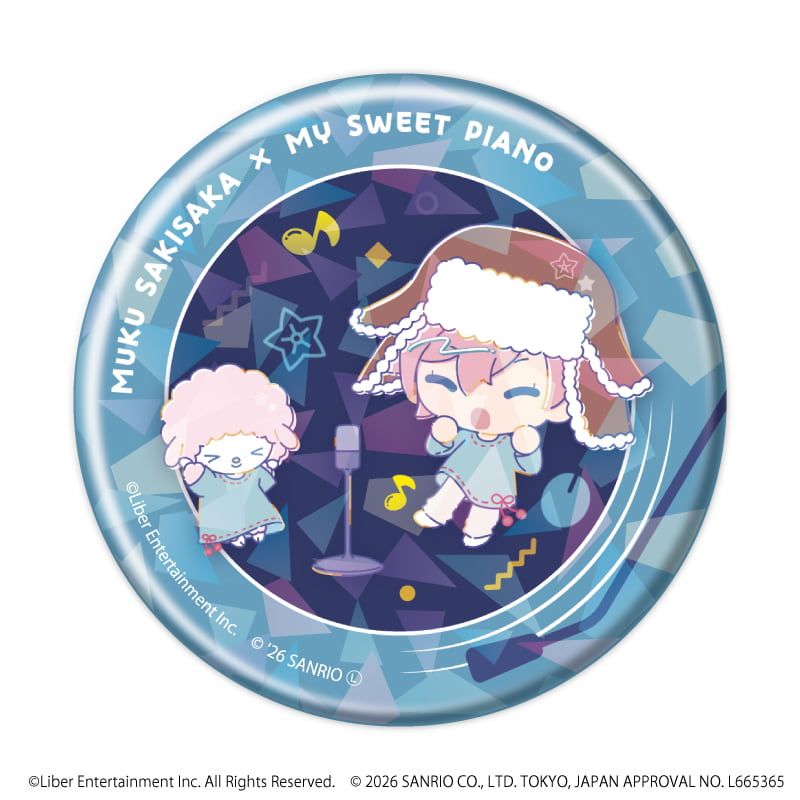 ホログラム缶バッジ(57mm)「A3!×Sanrio characters」01/コンプリートセット(全12種)春組&夏組(コラボイラスト)