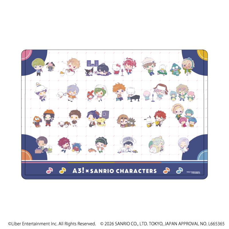 キャラクリアケース「A3!×Sanrio characters」05/集合デザイン(コラボイラスト)