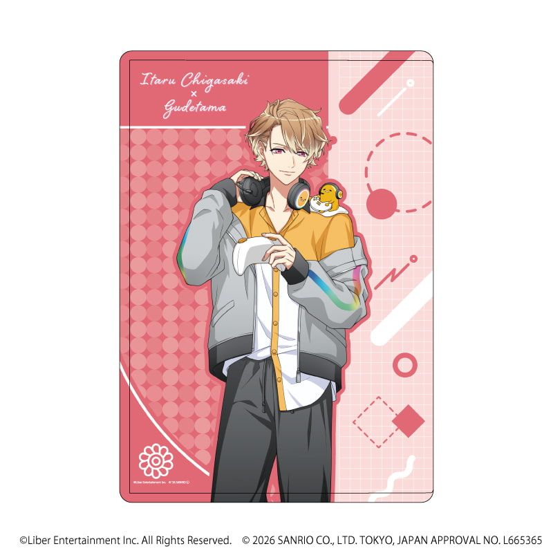 キャラクリアケース「A3!×Sanrio characters」01/茅ヶ崎 至×ぐでたま(コラボイラスト)