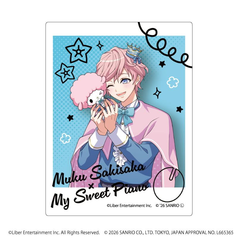 ダイカットスマホステッカー「A3!×Sanrio characters」54/向坂 椋×マイスウィートピアノ(コラボイラスト)