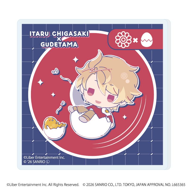 アクリルマグネット「A3!×Sanrio characters」01/ブラインド(12種)春組&夏組(コラボイラスト)