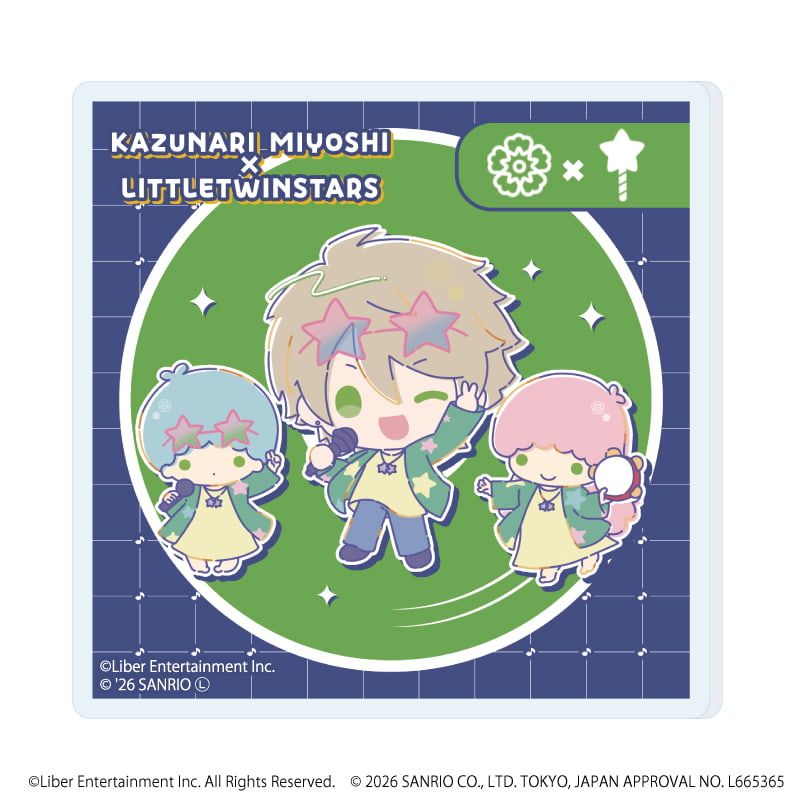 アクリルマグネット「A3!×Sanrio characters」01/ブラインド(12種)春組&夏組(コラボイラスト)