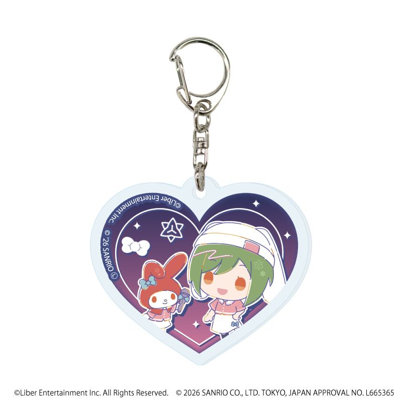ハート形アクリルキーホルダー「A3!×Sanrio characters」01/コンプリートセット(全12種)春組&夏組(コラボイラスト)