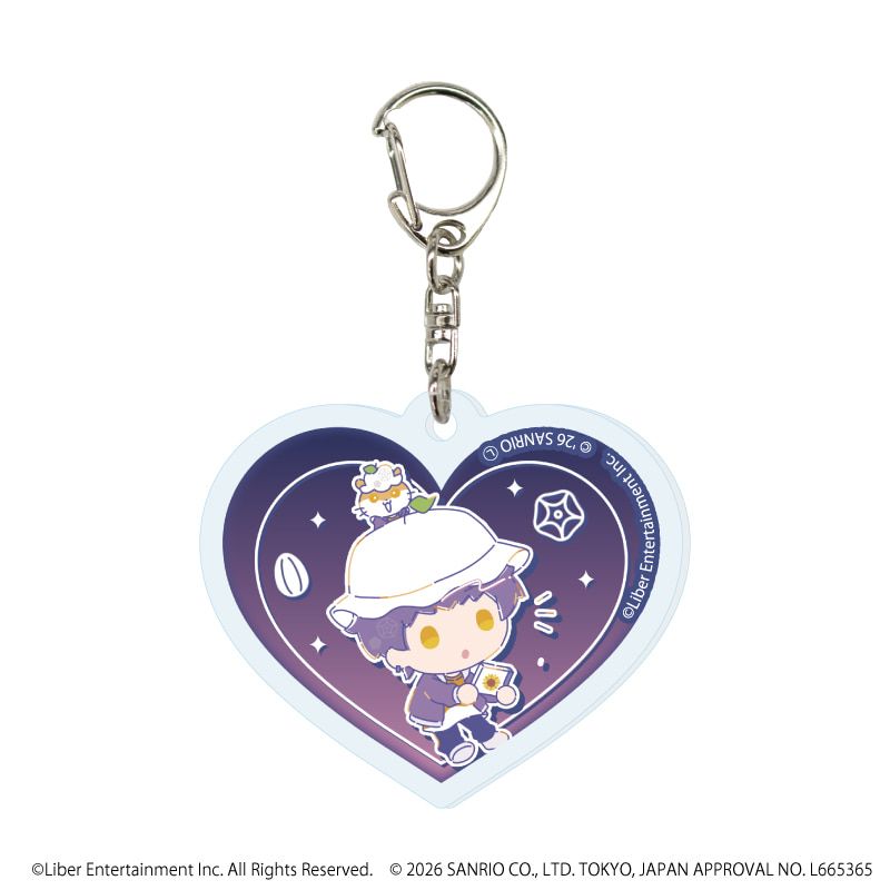 ハート形アクリルキーホルダー「A3!×Sanrio characters」01/コンプリートセット(全12種)春組&夏組(コラボイラスト)