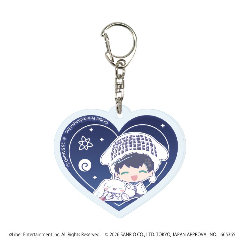 ハート形アクリルキーホルダー「A3!×Sanrio characters」02/コンプリートセット(全12種)秋組&冬組(コラボイラスト)