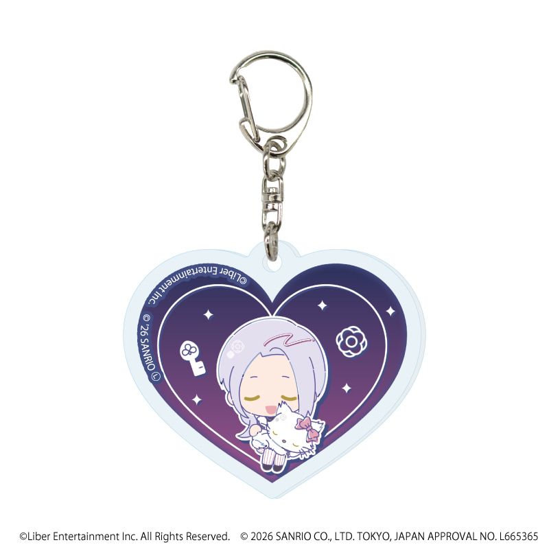 ハート形アクリルキーホルダー「A3!×Sanrio characters」02/コンプリートセット(全12種)秋組&冬組(コラボイラスト)