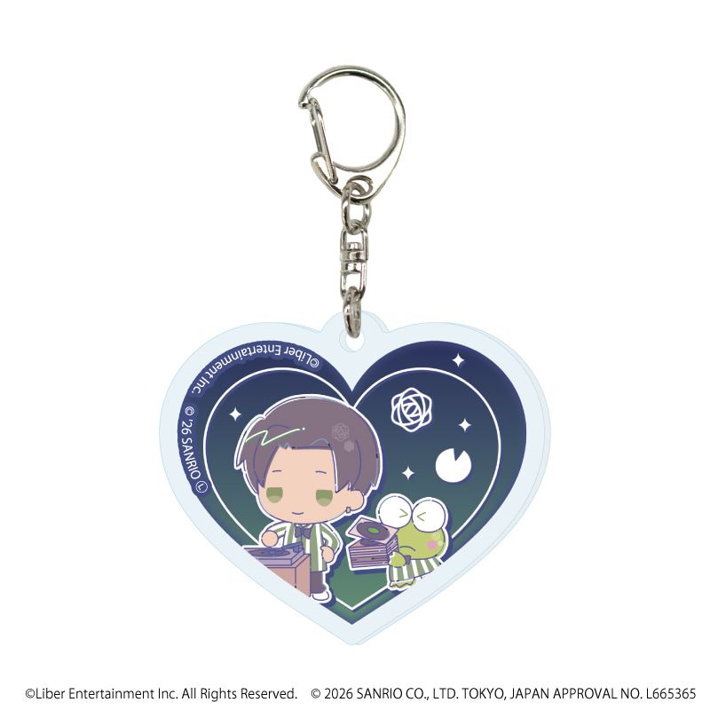 ハート形アクリルキーホルダー「A3!×Sanrio characters」02/コンプリートセット(全12種)秋組&冬組(コラボイラスト)