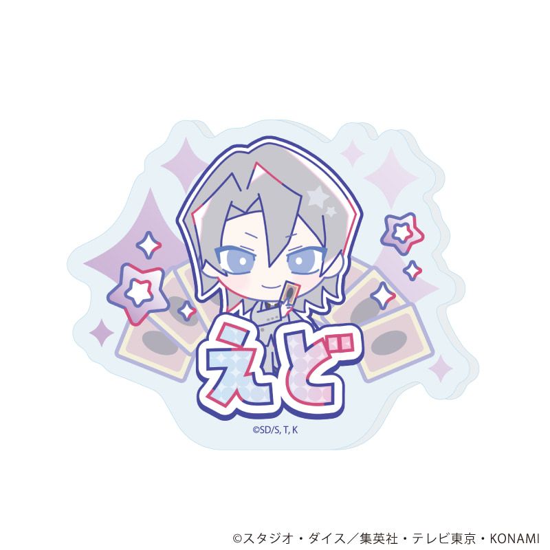 おなまえプレートバッジ「遊☆戯☆王デュエルモンスターズGX Design produced by Sanrio」05/エド・フェニックス(コラボイラスト)