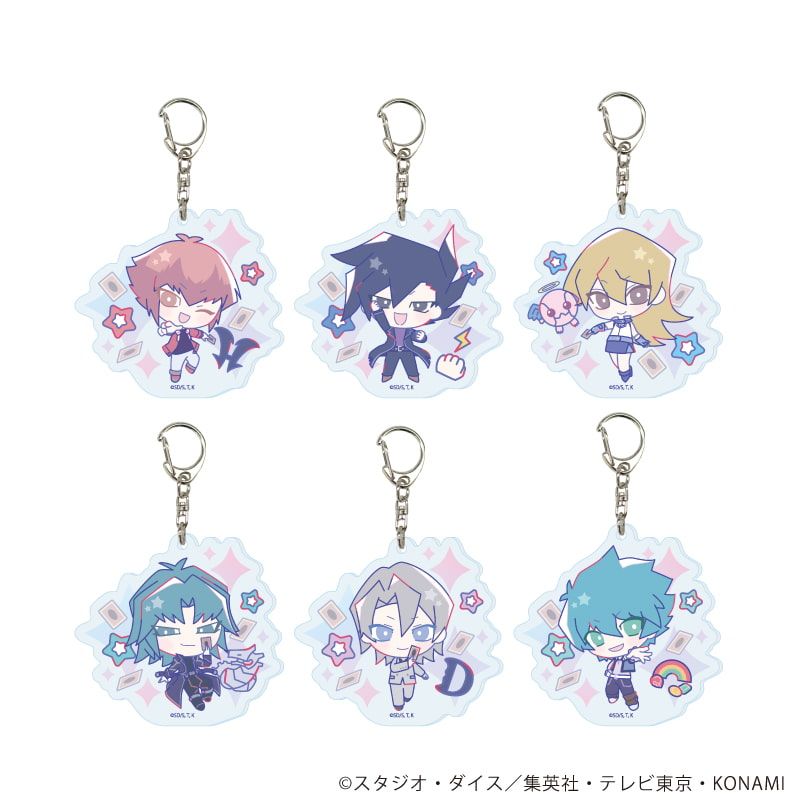 アクリルキーホルダー「遊☆戯☆王デュエルモンスターズGX Design produced by Sanrio」01/コンプリートセット(全6種)(コラボイラスト)