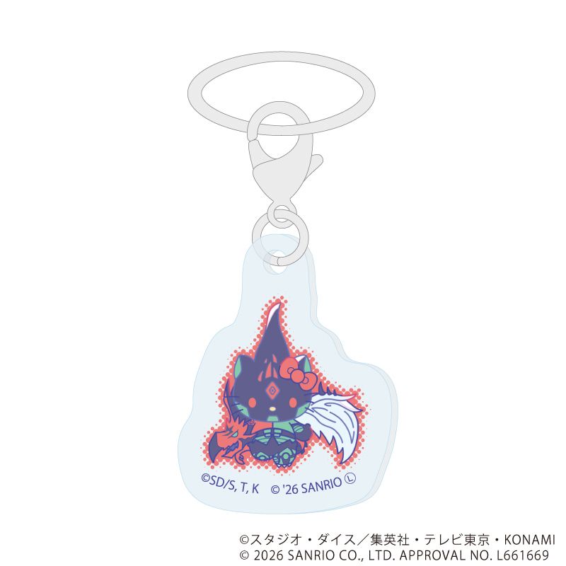 めじるしチャーム「遊☆戯☆王デュエルモンスターズGX×サンリオキャラクターズ」01/ブラインド(9種)(コラボイラスト)