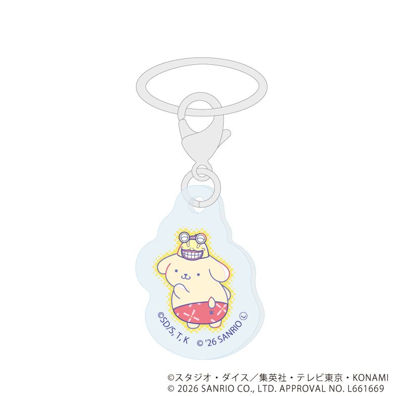 めじるしチャーム「遊☆戯☆王デュエルモンスターズGX×サンリオキャラクターズ」01/ブラインド(9種)(コラボイラスト)