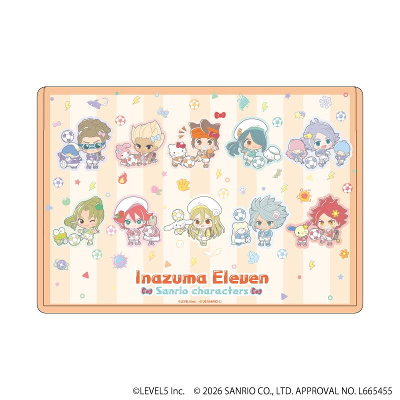 キャラクリアケース「イナズマイレブン×サンリオキャラクターズ」03/集合デザイン(コラボイラスト)