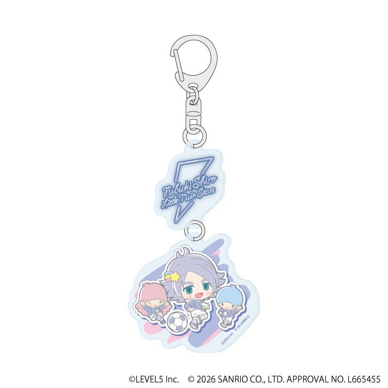 連結アクリルキーホルダー「イナズマイレブン×サンリオキャラクターズ」05/吹雪士郎×リトルツインスターズ(コラボイラスト)