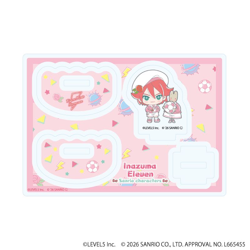 ゆらゆらアクリルスタンド「イナズマイレブン×サンリオキャラクターズ」07/基山ヒロト×マロンクリーム(コラボイラスト)