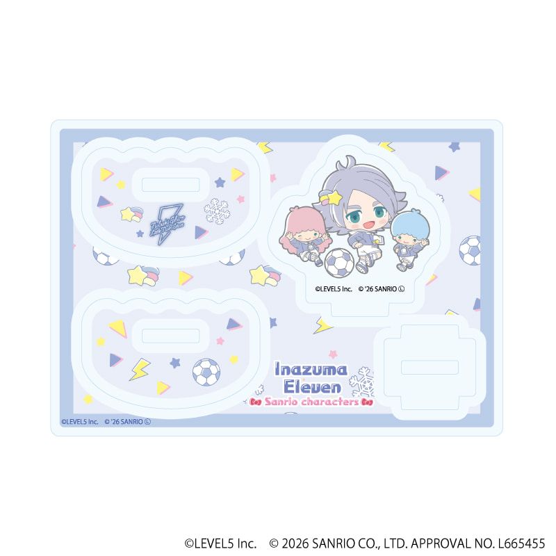ゆらゆらアクリルスタンド「イナズマイレブン×サンリオキャラクターズ」05/吹雪士郎×リトルツインスターズ(コラボイラスト)