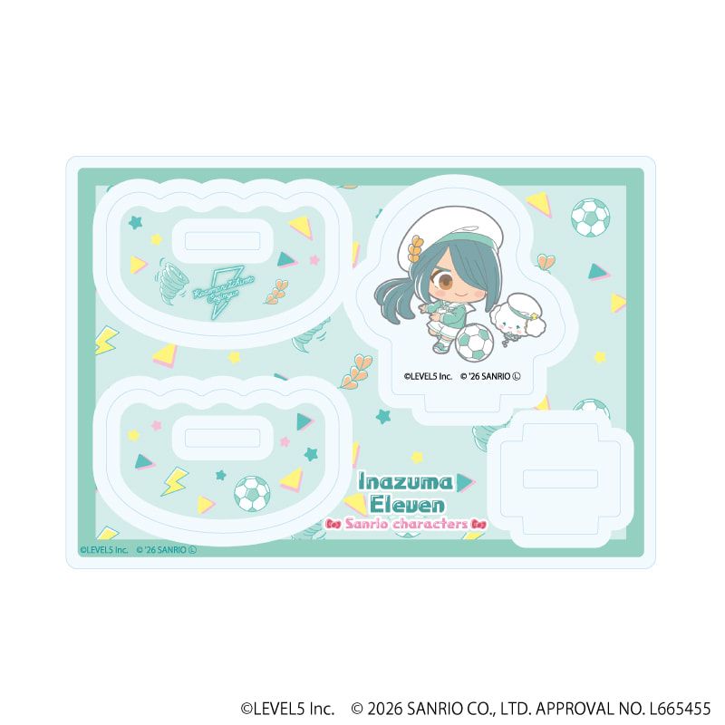 ゆらゆらアクリルスタンド「イナズマイレブン×サンリオキャラクターズ」04/風丸一郎太×こぎみゅん(コラボイラスト)