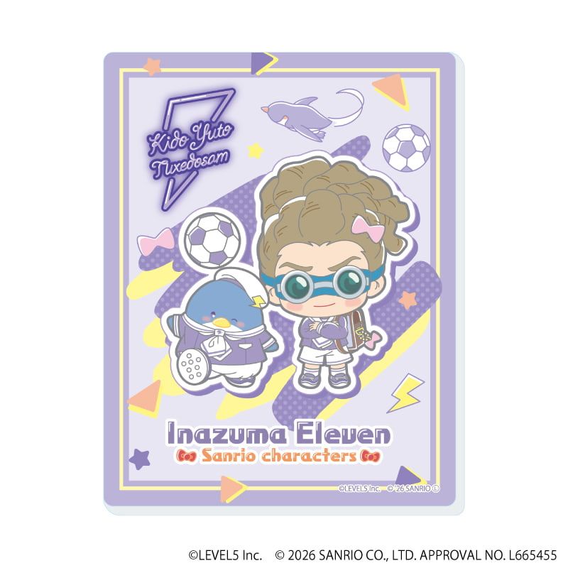 アクリルカード「イナズマイレブン×サンリオキャラクターズ」01/コンプリートセット(全10種)(コラボイラスト)