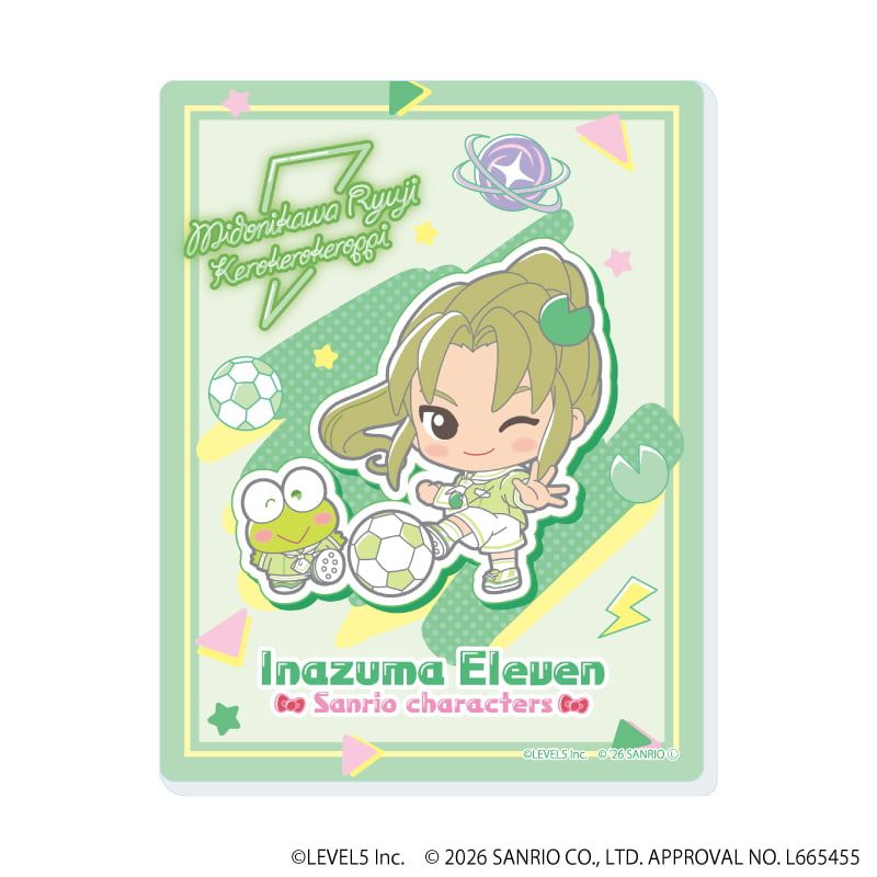 アクリルカード「イナズマイレブン×サンリオキャラクターズ」01/コンプリートセット(全10種)(コラボイラスト)