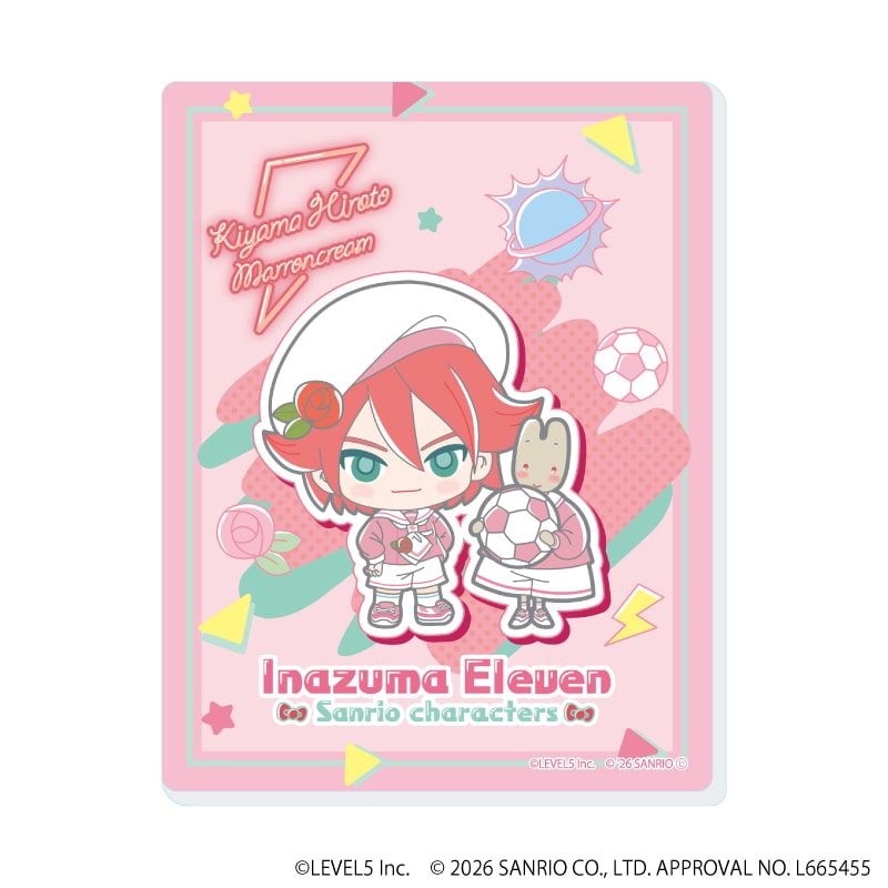 アクリルカード「イナズマイレブン×サンリオキャラクターズ」01/コンプリートセット(全10種)(コラボイラスト)