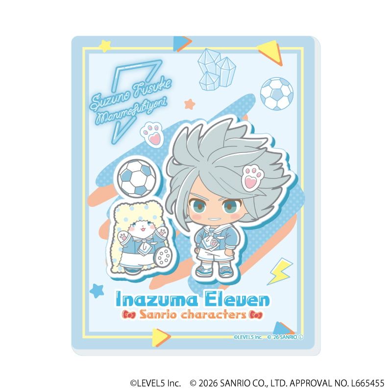 アクリルカード「イナズマイレブン×サンリオキャラクターズ」01/コンプリートセット(全10種)(コラボイラスト)